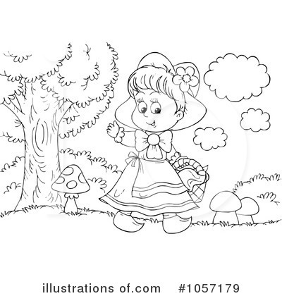 Little Red Riding Hood Clipart #1057179 by Alex Bannykh
