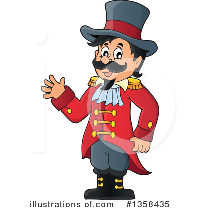 Royalty-Free (RF) Ringmaster Clipart Illustration by visekart - Stock Sample #1358435