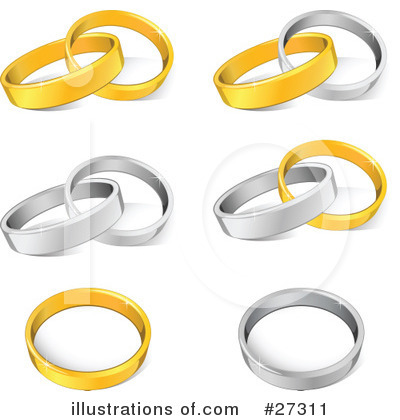 Royalty-Free (RF) Rings Clipart Illustration by beboy - Stock Sample #27311