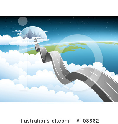 Royalty-Free (RF) Road Clipart Illustration by Qiun - Stock Sample #103882