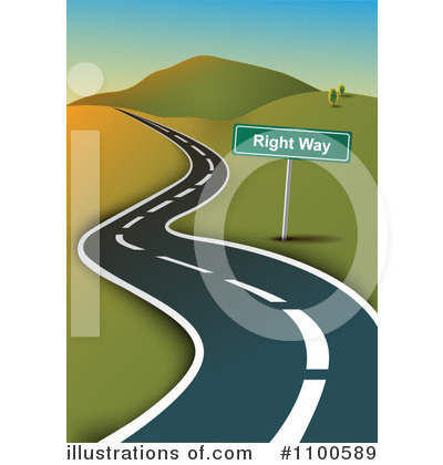 Royalty-Free (RF) Road Clipart Illustration by Eugene - Stock Sample #1100589