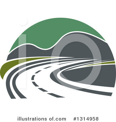 Highway Clipart #1314958 by Vector Tradition SM