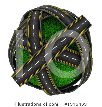 Royalty-Free (RF) Road Clipart Illustration by KJ Pargeter - Stock Sample #1315463