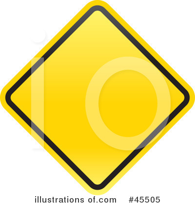Royalty-Free (RF) Road Sign Clipart Illustration by John Schwegel - Stock Sample #45505