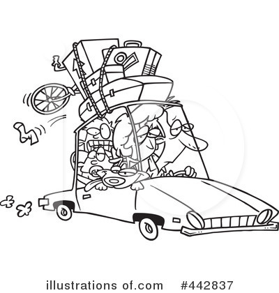 Royalty-Free (RF) Road Trip Clipart Illustration by toonaday - Stock Sample #442837