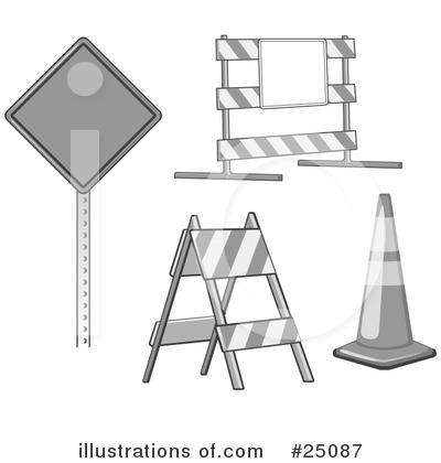 Road Work Clipart #25087 by Leo Blanchette