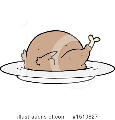 Royalty-Free (RF) Roasted Turkey Clipart Illustration by lineartestpilot - Stock Sample #1510827