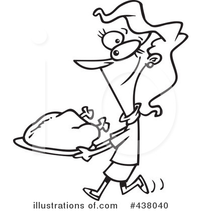 Royalty-Free (RF) Roasted Turkey Clipart Illustration by toonaday - Stock Sample #438040