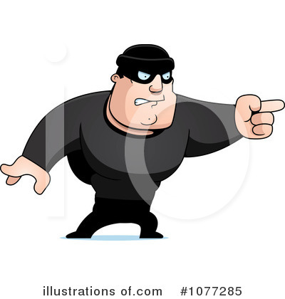 Royalty-Free (RF) Robber Clipart Illustration by Cory Thoman - Stock Sample #1077285