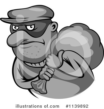 Royalty-Free (RF) Robber Clipart Illustration by Vector Tradition SM - Stock Sample #1139892