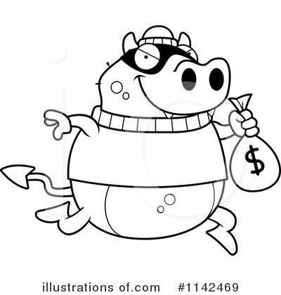 Royalty-Free (RF) Robber Clipart Illustration by Cory Thoman - Stock Sample #1142469