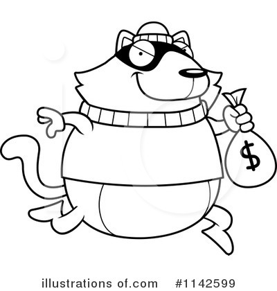 Royalty-Free (RF) Robber Clipart Illustration by Cory Thoman - Stock Sample #1142599
