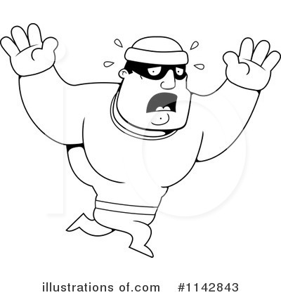 Royalty-Free (RF) Robber Clipart Illustration by Cory Thoman - Stock Sample #1142843