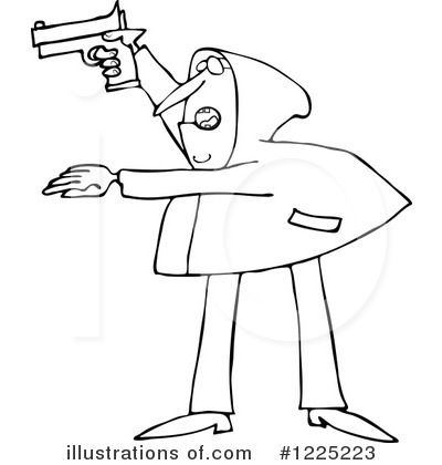Royalty-Free (RF) Robber Clipart Illustration by djart - Stock Sample #1225223