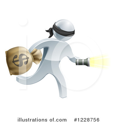 Royalty-Free (RF) Robber Clipart Illustration by AtStockIllustration - Stock Sample #1228756