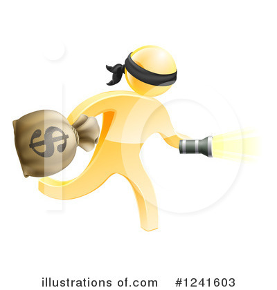 Royalty-Free (RF) Robber Clipart Illustration by AtStockIllustration - Stock Sample #1241603