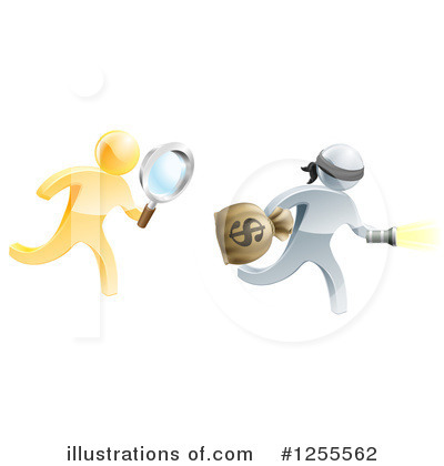 Royalty-Free (RF) Robber Clipart Illustration by AtStockIllustration - Stock Sample #1255562