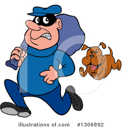 Royalty-Free (RF) Robber Clipart Illustration by LaffToon - Stock Sample #1306892
