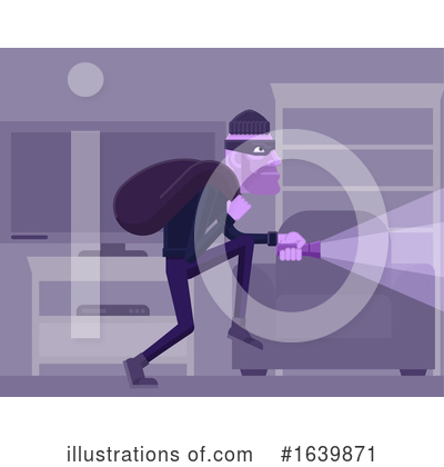 Royalty-Free (RF) Robber Clipart Illustration by AtStockIllustration - Stock Sample #1639871