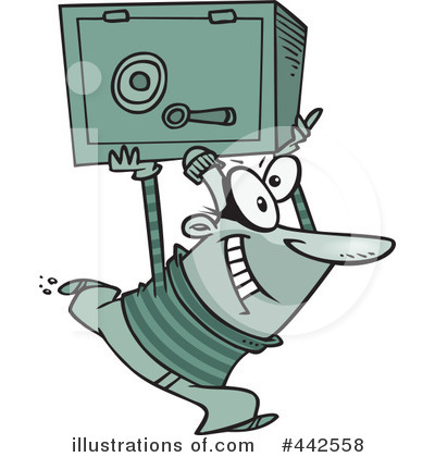 Thief Clipart #1088860 - Illustration by toonaday