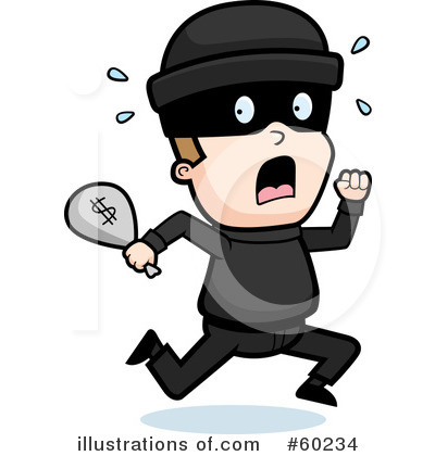 Royalty-Free (RF) Robber Clipart Illustration by Cory Thoman - Stock Sample #60234