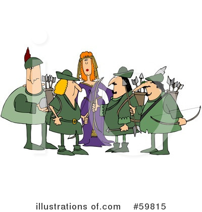 Royalty-Free (RF) Robin Hood Clipart Illustration by djart - Stock Sample #59815