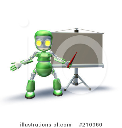 Royalty-Free (RF) Robot Character Clipart Illustration by AtStockIllustration - Stock Sample #210960