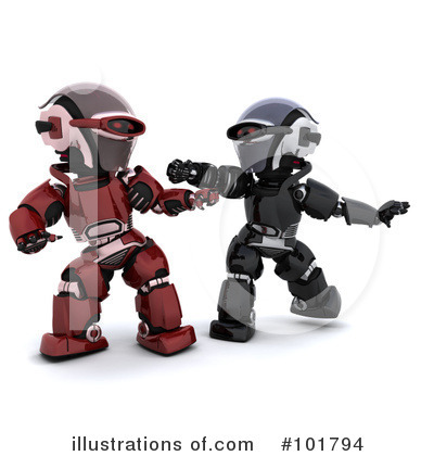 Royalty-Free (RF) Robot Clipart Illustration by KJ Pargeter - Stock Sample #101794