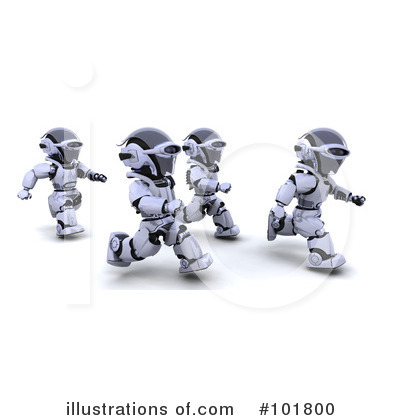 Royalty-Free (RF) Robot Clipart Illustration by KJ Pargeter - Stock Sample #101800