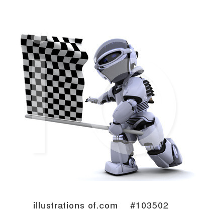 Royalty-Free (RF) Robot Clipart Illustration by KJ Pargeter - Stock Sample #103502