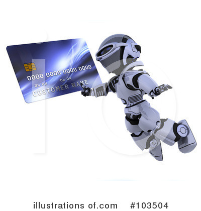 Royalty-Free (RF) Robot Clipart Illustration by KJ Pargeter - Stock Sample #103504