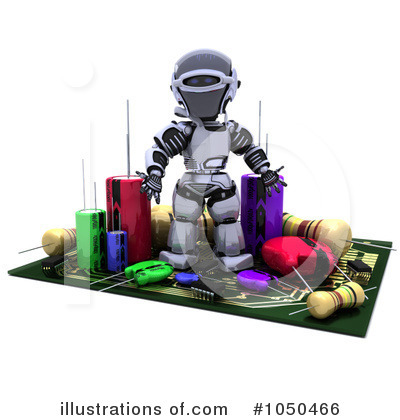 Royalty-Free (RF) Robot Clipart Illustration by KJ Pargeter - Stock Sample #1050466
