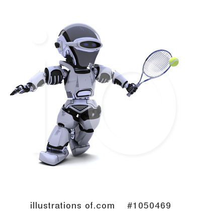 Royalty-Free (RF) Robot Clipart Illustration by KJ Pargeter - Stock Sample #1050469