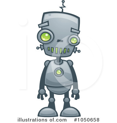 Royalty-Free (RF) Robot Clipart Illustration by John Schwegel - Stock Sample #1050658