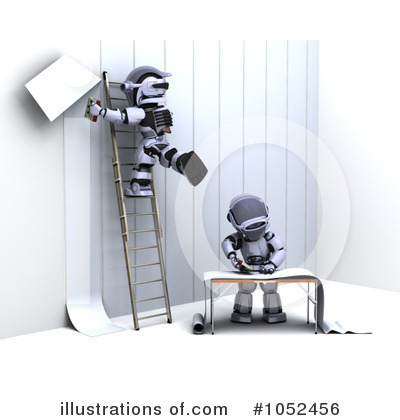 Royalty-Free (RF) Robot Clipart Illustration by KJ Pargeter - Stock Sample #1052456