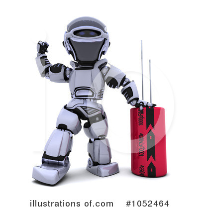 Royalty-Free (RF) Robot Clipart Illustration by KJ Pargeter - Stock Sample #1052464