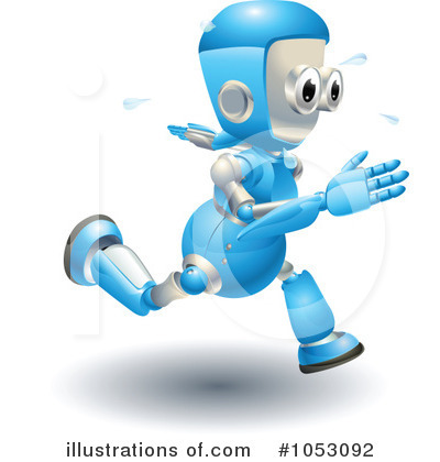 Royalty-Free (RF) Robot Clipart Illustration by AtStockIllustration - Stock Sample #1053092