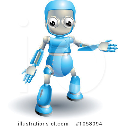 Royalty-Free (RF) Robot Clipart Illustration by AtStockIllustration - Stock Sample #1053094