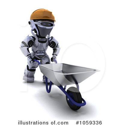 Royalty-Free (RF) Robot Clipart Illustration by KJ Pargeter - Stock Sample #1059336