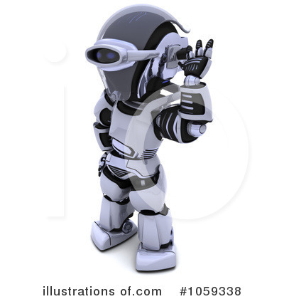 Royalty-Free (RF) Robot Clipart Illustration by KJ Pargeter - Stock Sample #1059338