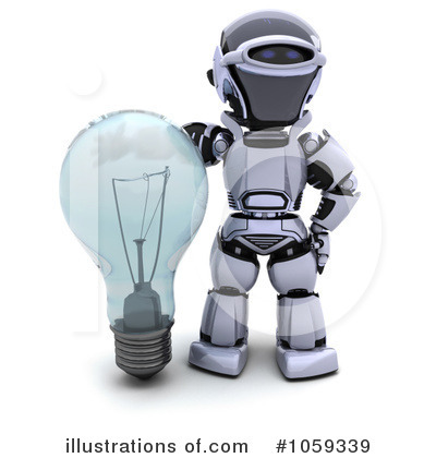 Royalty-Free (RF) Robot Clipart Illustration by KJ Pargeter - Stock Sample #1059339