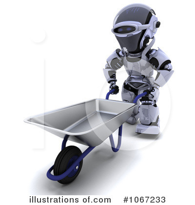Royalty-Free (RF) Robot Clipart Illustration by KJ Pargeter - Stock Sample #1067233