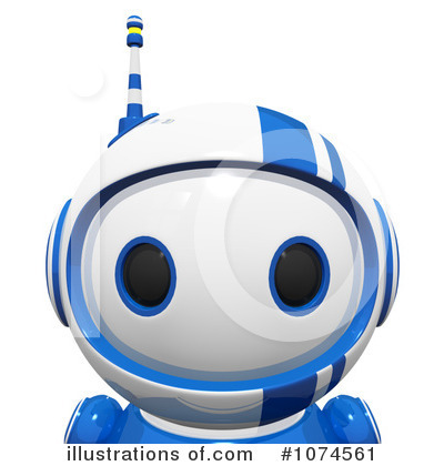 Royalty-Free (RF) Robot Clipart Illustration by Leo Blanchette - Stock Sample #1074561