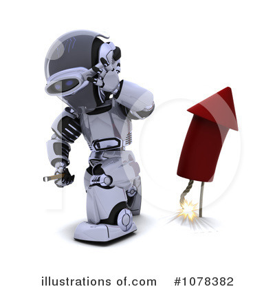 Royalty-Free (RF) Robot Clipart Illustration by KJ Pargeter - Stock Sample #1078382