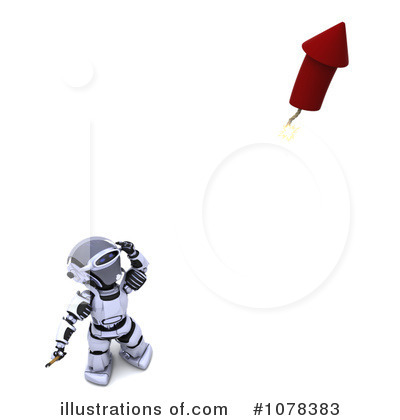 Royalty-Free (RF) Robot Clipart Illustration by KJ Pargeter - Stock Sample #1078383
