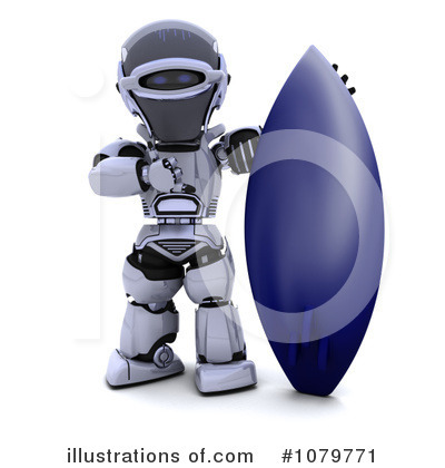 Royalty-Free (RF) Robot Clipart Illustration by KJ Pargeter - Stock Sample #1079771