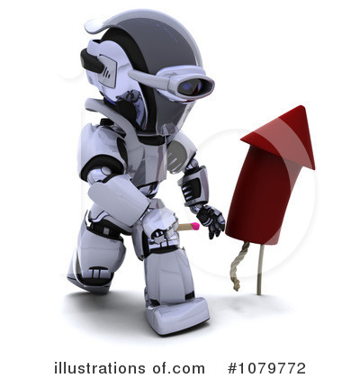 Royalty-Free (RF) Robot Clipart Illustration by KJ Pargeter - Stock Sample #1079772