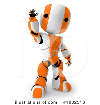 Royalty-Free (RF) Robot Clipart Illustration by Leo Blanchette - Stock Sample #1082516