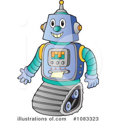 Royalty-Free (RF) Robot Clipart Illustration by visekart - Stock Sample #1083323