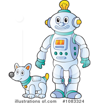 Royalty-Free (RF) Robot Clipart Illustration by visekart - Stock Sample #1083324
